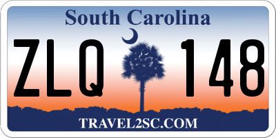 SC license plate ZLQ148