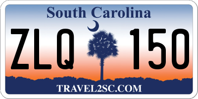 SC license plate ZLQ150
