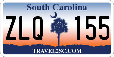SC license plate ZLQ155