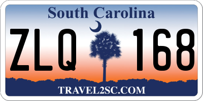 SC license plate ZLQ168