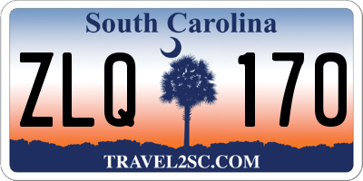 SC license plate ZLQ170