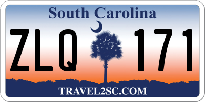 SC license plate ZLQ171