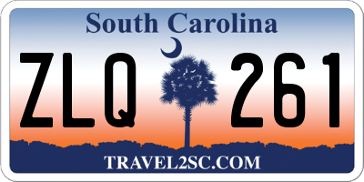 SC license plate ZLQ261