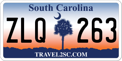 SC license plate ZLQ263