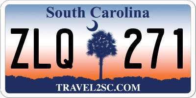 SC license plate ZLQ271