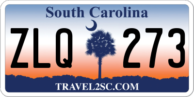 SC license plate ZLQ273