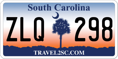 SC license plate ZLQ298