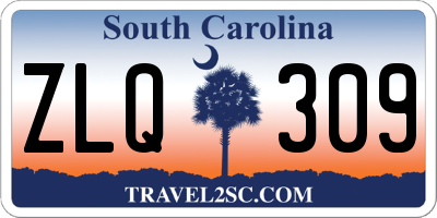 SC license plate ZLQ309