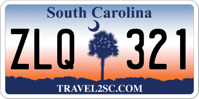 SC license plate ZLQ321