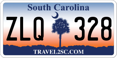 SC license plate ZLQ328