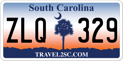 SC license plate ZLQ329