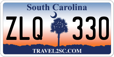 SC license plate ZLQ330