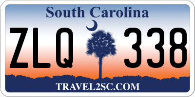 SC license plate ZLQ338