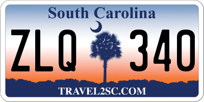 SC license plate ZLQ340