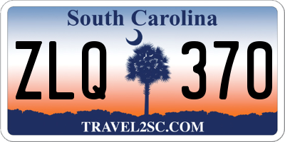 SC license plate ZLQ370