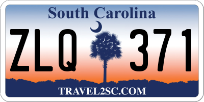 SC license plate ZLQ371