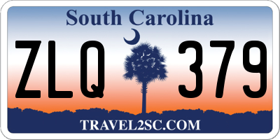 SC license plate ZLQ379