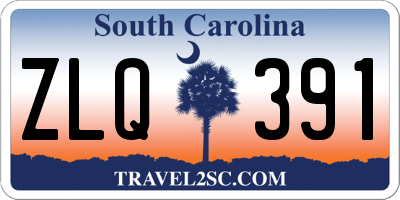 SC license plate ZLQ391
