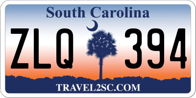 SC license plate ZLQ394