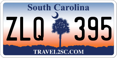 SC license plate ZLQ395