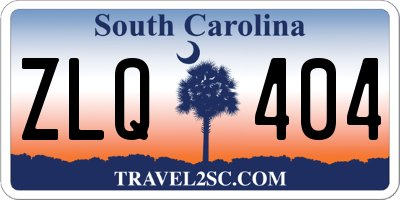 SC license plate ZLQ404