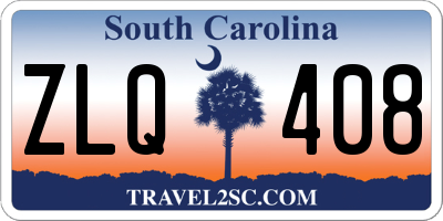 SC license plate ZLQ408
