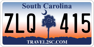 SC license plate ZLQ415