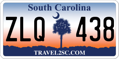 SC license plate ZLQ438