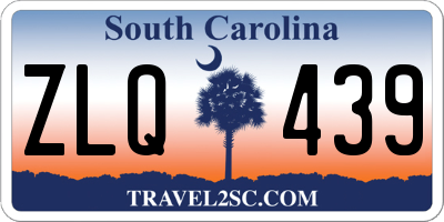 SC license plate ZLQ439
