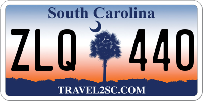 SC license plate ZLQ440