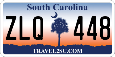 SC license plate ZLQ448