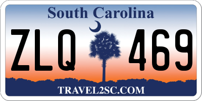 SC license plate ZLQ469