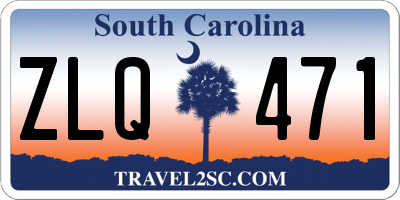 SC license plate ZLQ471