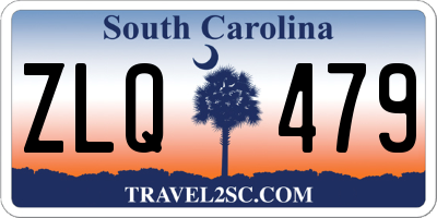 SC license plate ZLQ479