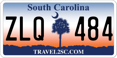 SC license plate ZLQ484