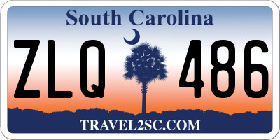 SC license plate ZLQ486