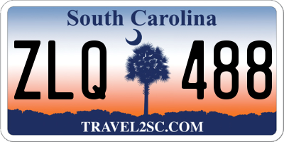 SC license plate ZLQ488