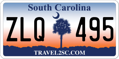 SC license plate ZLQ495