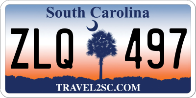 SC license plate ZLQ497