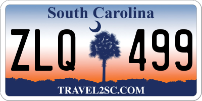 SC license plate ZLQ499
