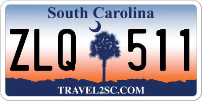SC license plate ZLQ511