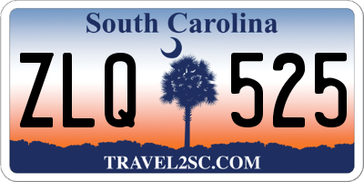SC license plate ZLQ525