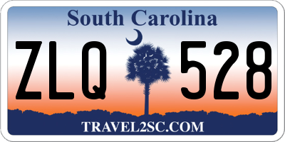 SC license plate ZLQ528