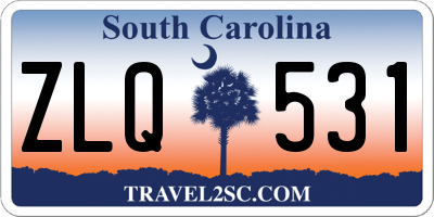 SC license plate ZLQ531