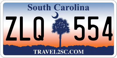 SC license plate ZLQ554