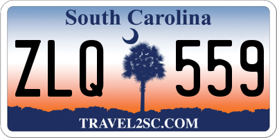 SC license plate ZLQ559