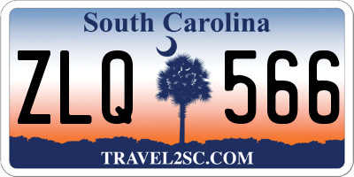 SC license plate ZLQ566