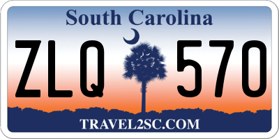 SC license plate ZLQ570