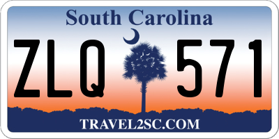 SC license plate ZLQ571