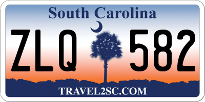 SC license plate ZLQ582